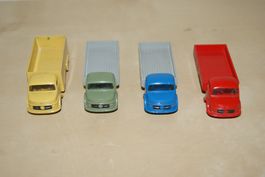 4 x Lego Mercedes Lastwagen 60iger Jahre