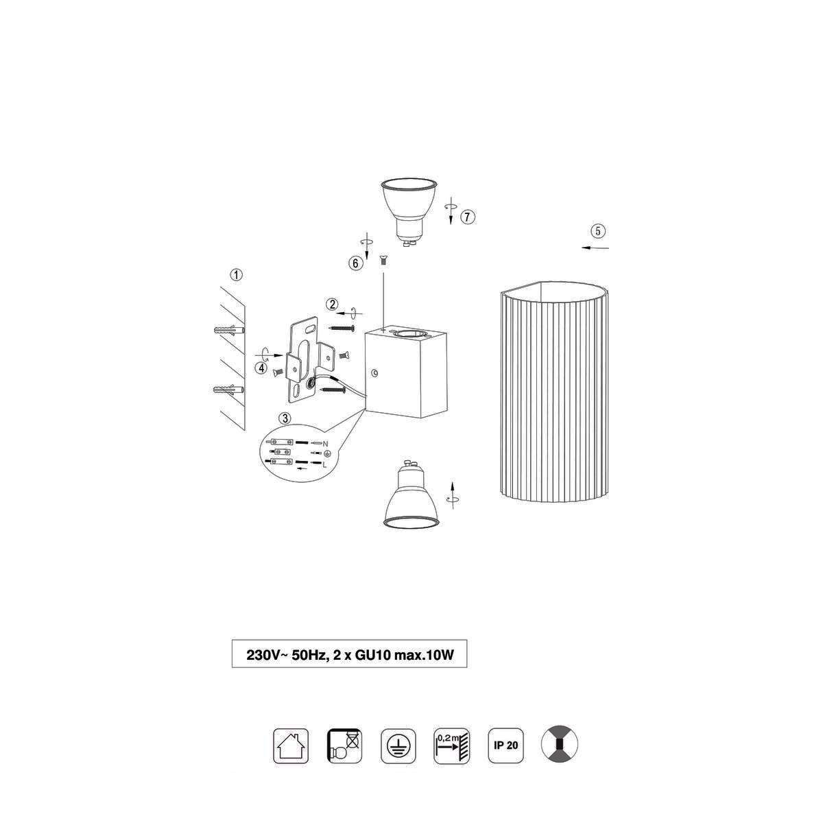 Lampade: Wandleuchte, Metall, Coffee, 18 cm Höhe – Nuovo (secondo la descrizione) da Kreuzlingen venduto da Smart-Light 9