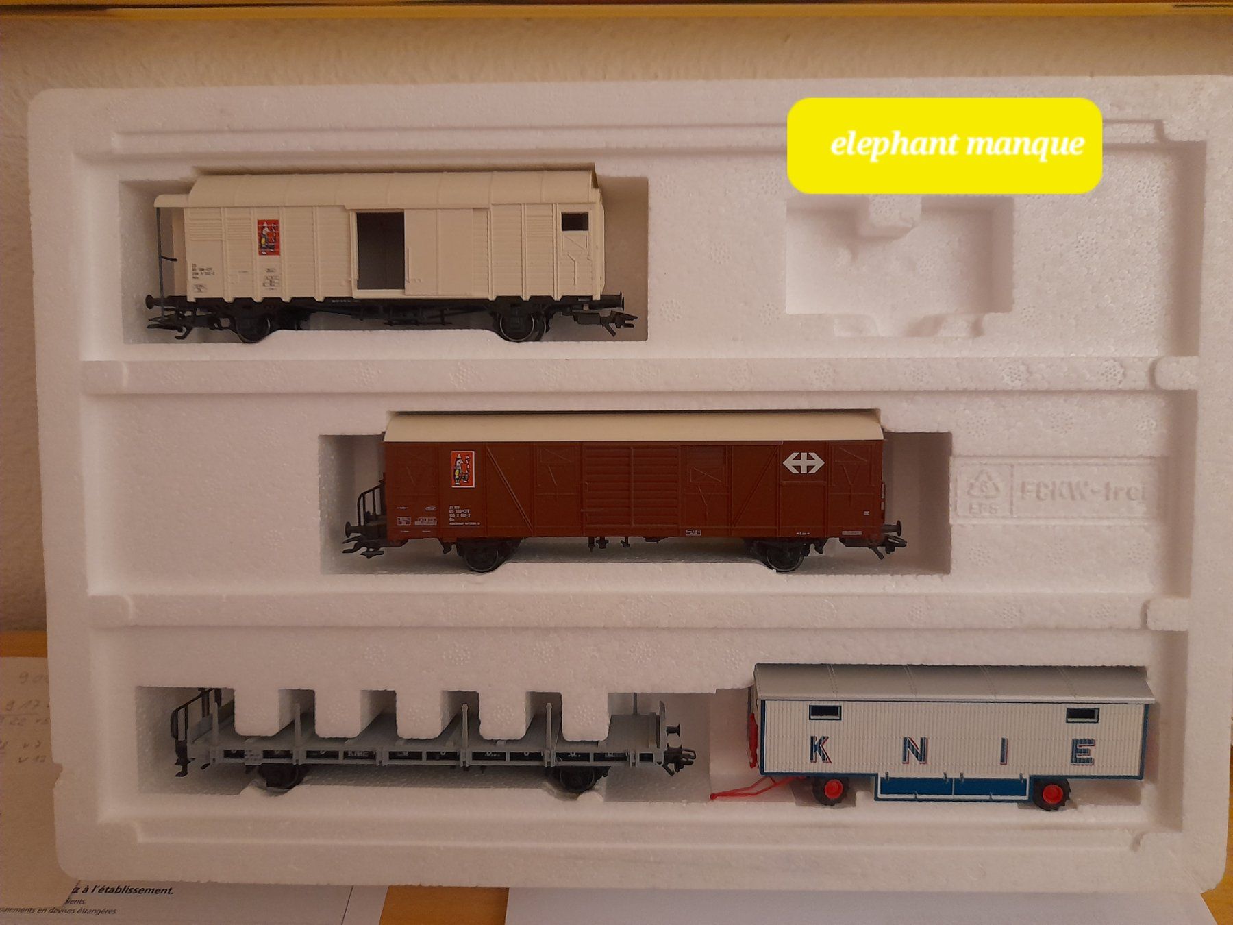 Märklin Modelleisenbahnen: Coffret de wagons du circque Knie – Neu und originalverpackt aus Auvernier von gandalf08 2