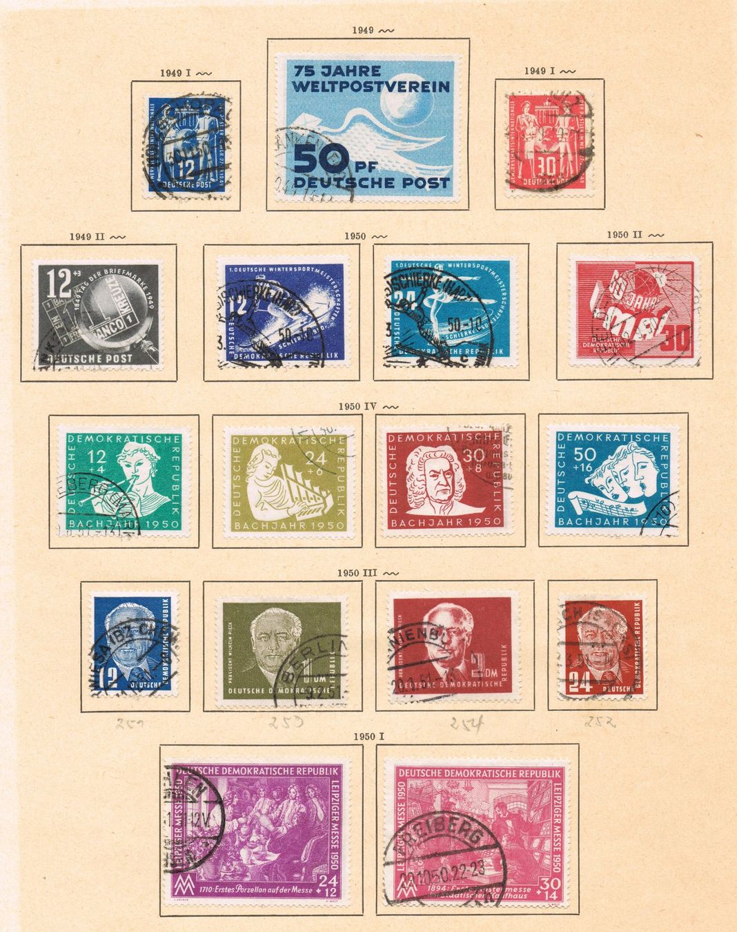 Tutti i francobolli: komplette DDR Sammlung – Usato da Biberstein venduto da Jura39