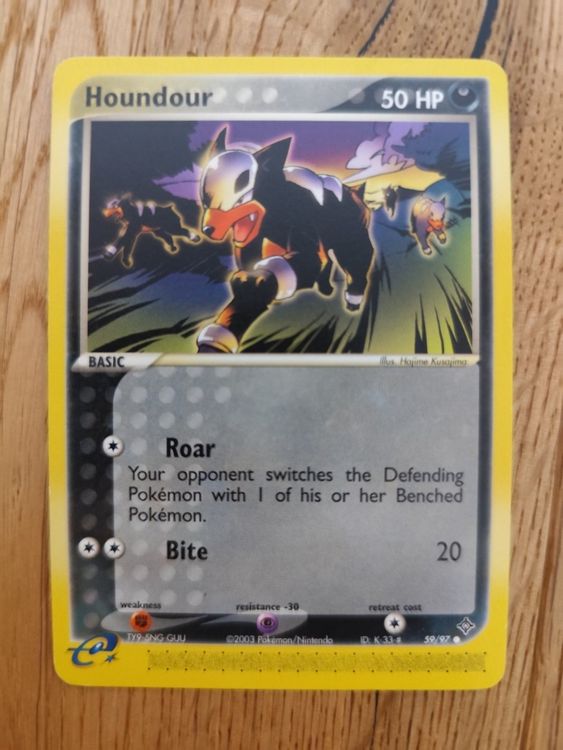 Pokemon EX Dragon Houndour E Reader Card vintage 2003 (Gebraucht) in ...