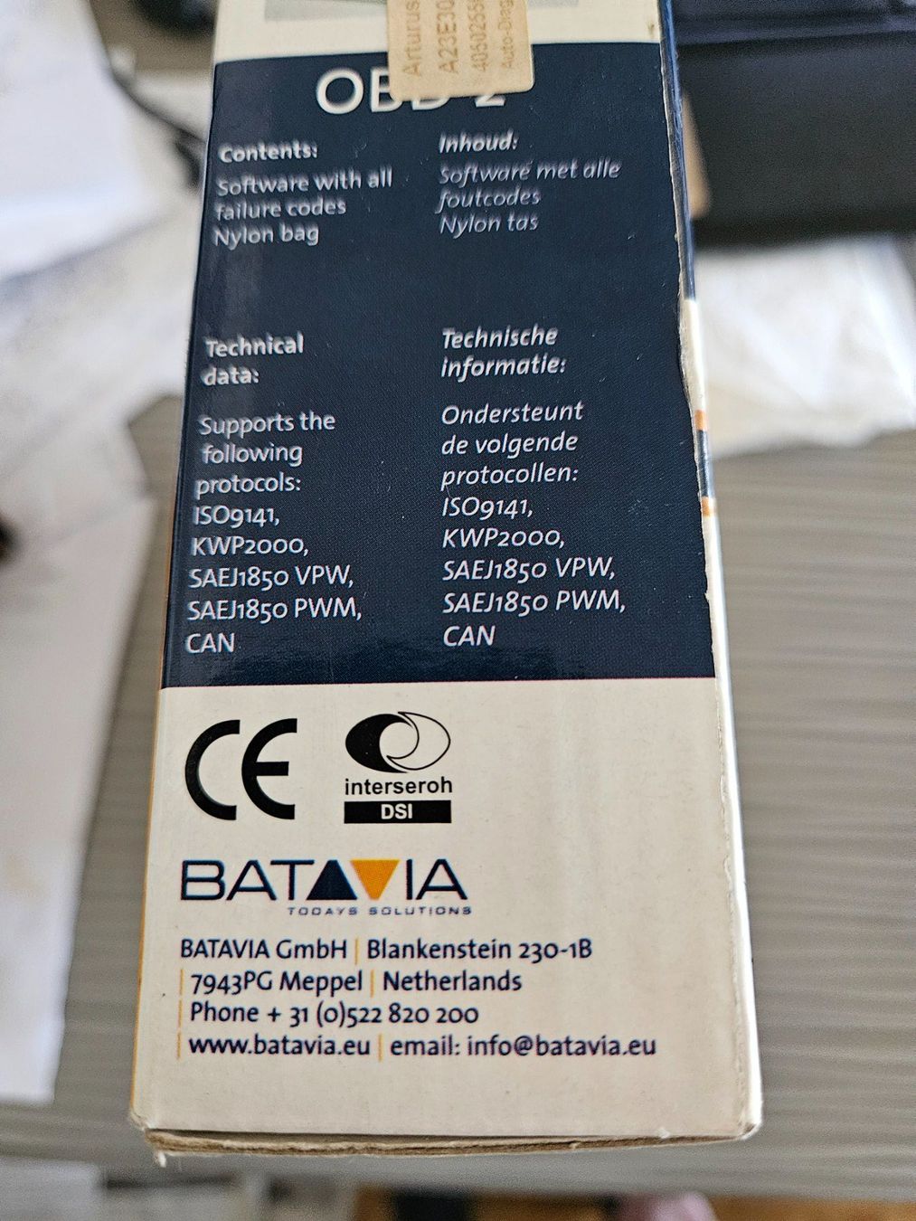 Misurare: Batavia Auto Scan 5200 OBD Headline OBD-II Fehlercode Leser – Nuovo (secondo la descrizione) da Kloten venduto da Euroasia 3