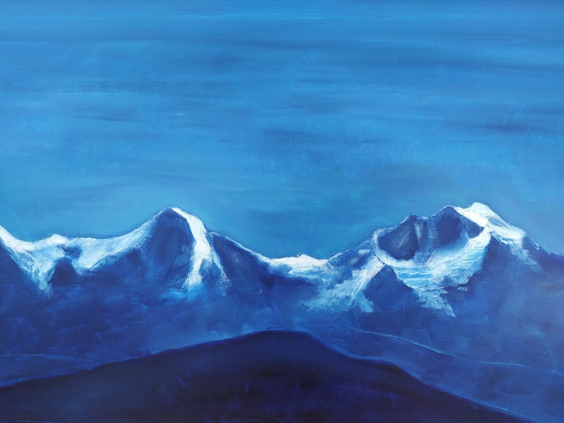 Dipinti: Ölgemälde Eiger, Mönch und Jungfrau – Usato da Bretzwil venduto da nefith 6