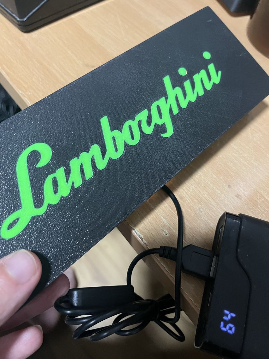 Lampade: Lightbox lampe led Lamborghini  – Usato da Noville venduto da Berlusconi55 2