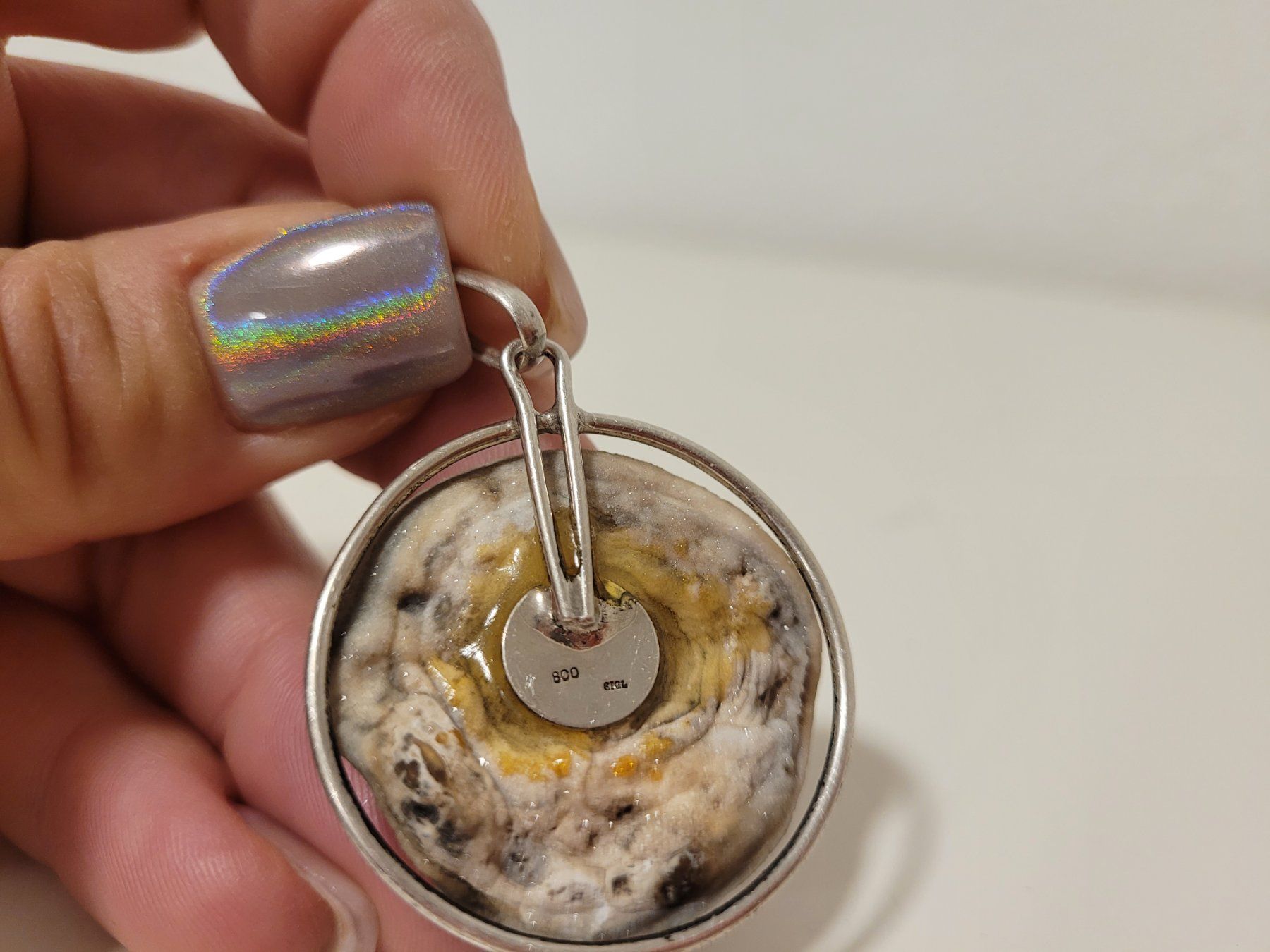 Altri gioielli: Echtstein Schmuck Set Schlangenachat Achat Silber – Usato da Schaan venduto da car_wrv2 4