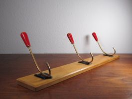 Mid Century Garderobe Vintage Kleiderhaken 1950er Jahre