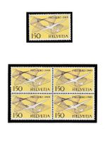 PRO AERO Flugpost-Aktionsmarken 1949 gest./ungest. - SELTEN!