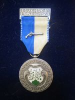 Luzerner Stich 1973 Pistole emailliertes Gemdewappen Hasle