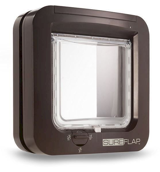 Katzenklappen: SureFlap Mikrochip Katzenklappe (braun) – Neu und originalverpackt aus Bottighofen von zaap