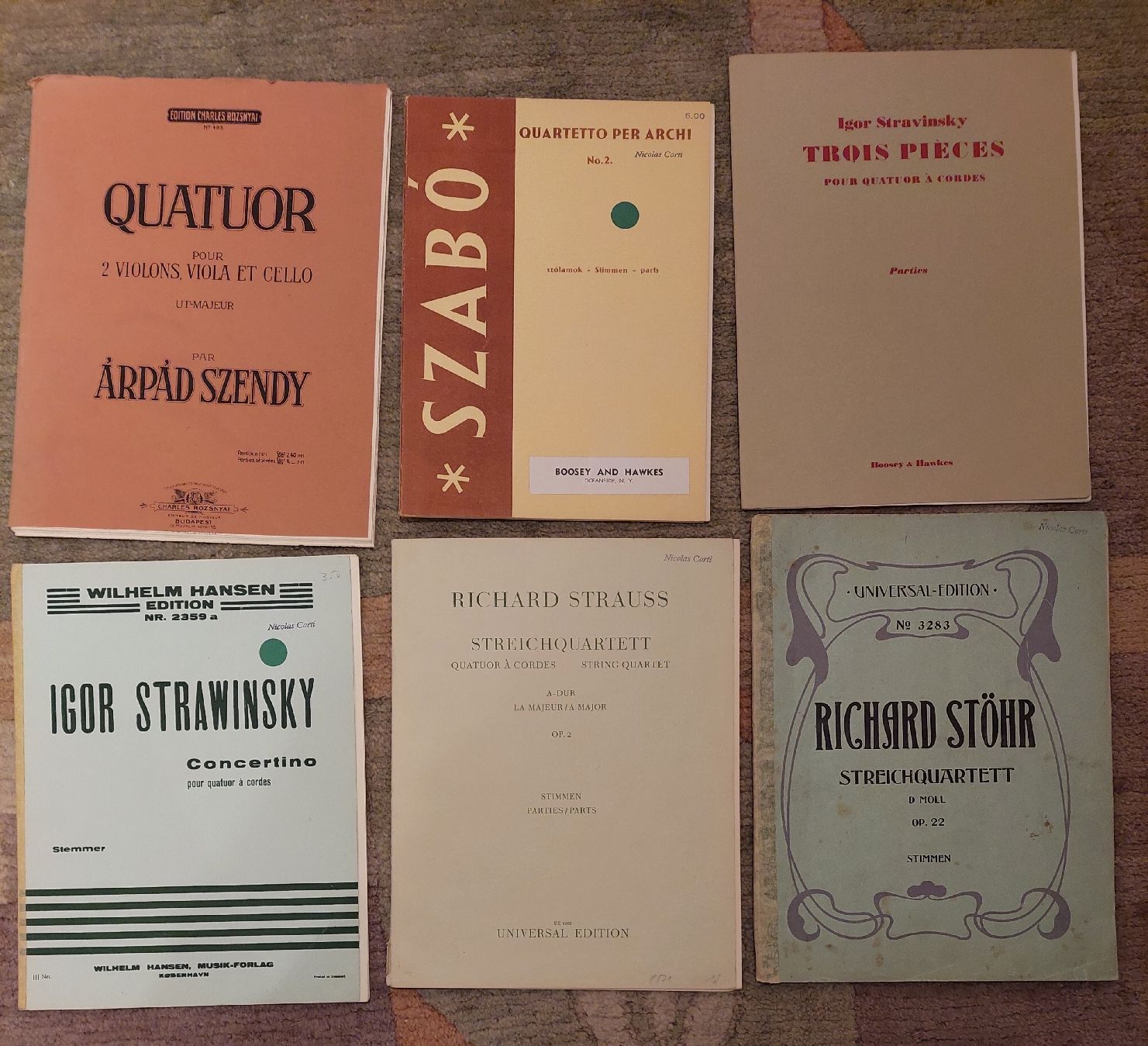 Bücher: 30 Streichquartette komplett – Gebraucht aus Zürich von Cortin 1