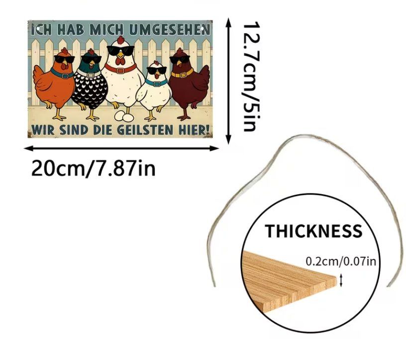 Insegne: Schild Wir sind die geilsten hier – Nuovo e nell'imballaggio originale da Gerlafingen venduto da Tsuru 1