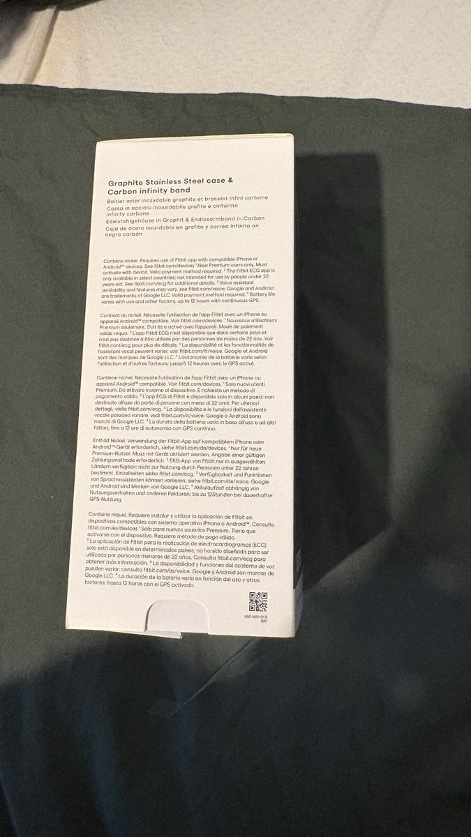 Fitbit Smartwatch: Fitbit Sense Smartwatch Graphite – Neu & originalverpackt – Nuovo e nell'imballaggio originale da Dübendorf venduto da Xeniiiaa 4