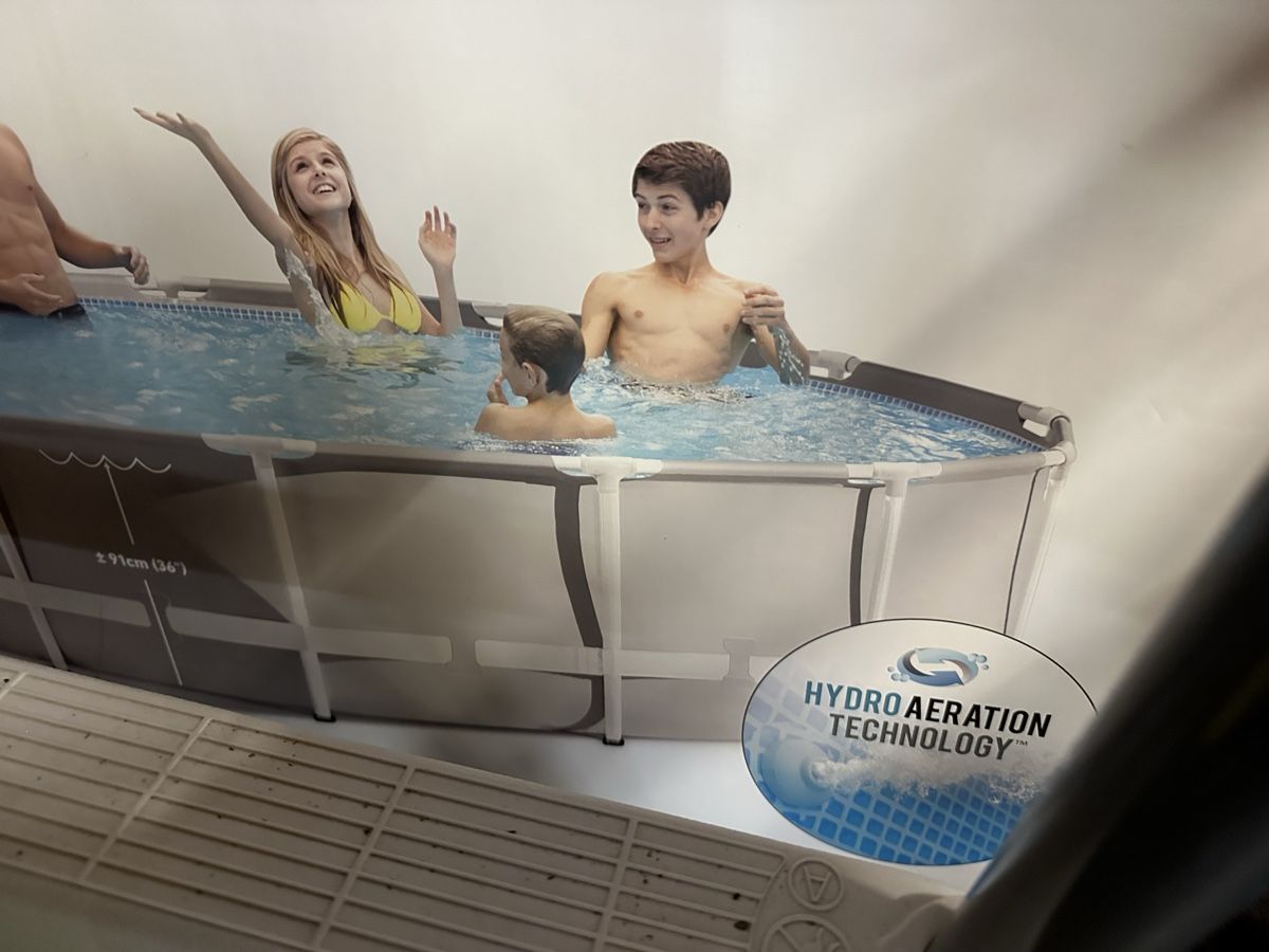 Intex Schwimmbad: Intex Prism Frame Pool rund 4.3m - 1.07m Tiefe – Gebraucht aus Wettswil von franziskab1980 3