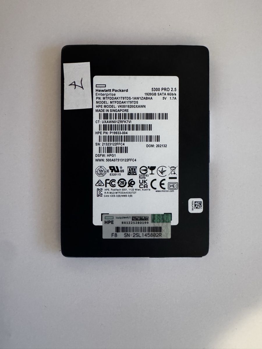 Hewlett Packard Harddisks: HP 5300 Pro 1920GB server SSD 2.5" SATA – Neu (gemäss Beschreibung) aus Reinach BL von leo_d9bs