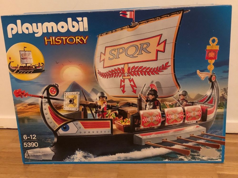  Playmobil Romäner Schiff mit Julius Caesar & Extra Soldaten 