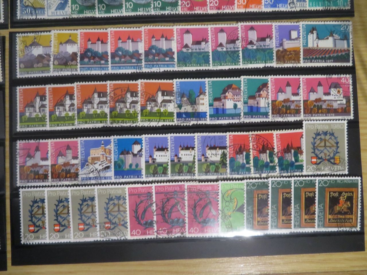 Tous les timbres: Pro Patria grosser Posten auf 4 Doppelsteckkarten – D'occasion à Spreitenbach par heitersberg54 4