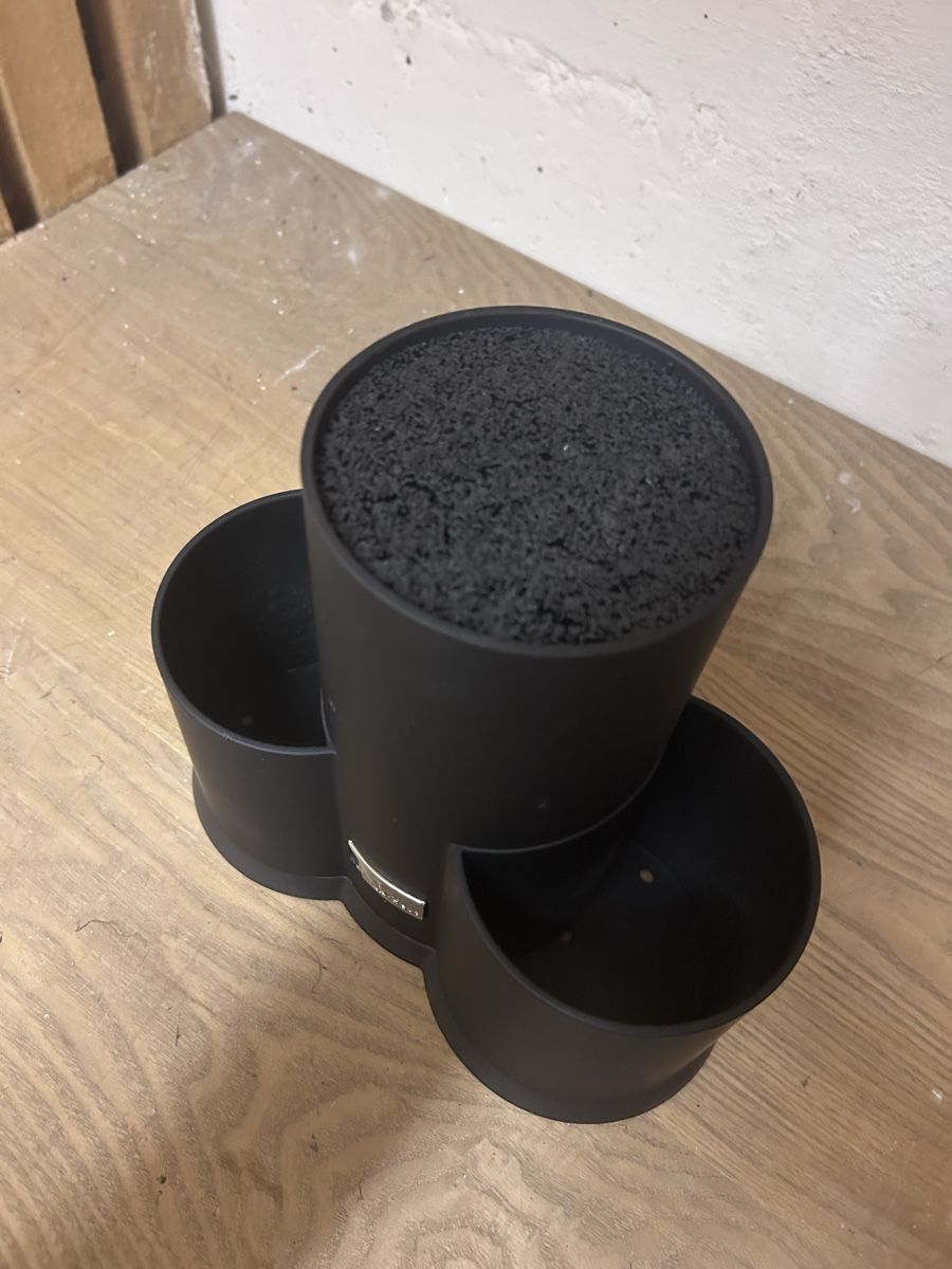 Elettrodomestici da cucina: Versatile Black Knife Block & Utensil Holder for Kitchen – Nuovo e nell'imballaggio originale da Marly venduto da redinaber 2