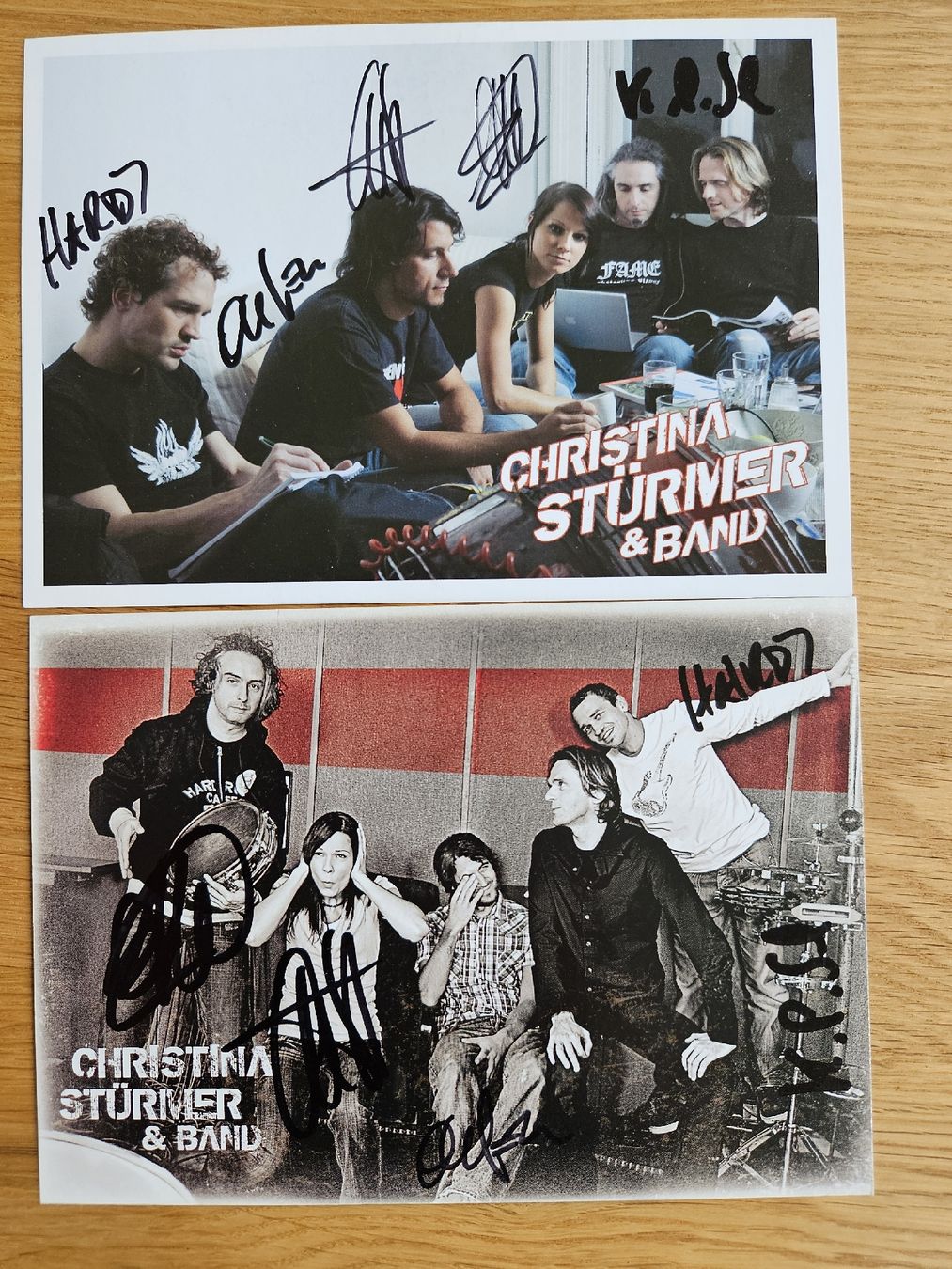 Autografi: 2 handsignierte Christina Stürmer Autogrammkarten – Nuovo (secondo la descrizione) da Azmoos venduto da agt_gjj8