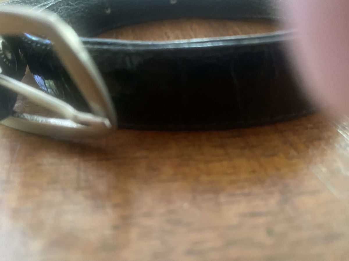 Gürtel: Ledergurt Krokodil leather"Vero Coccodrillo" CH 90 – Gebraucht aus Baden von swiss-alps 1