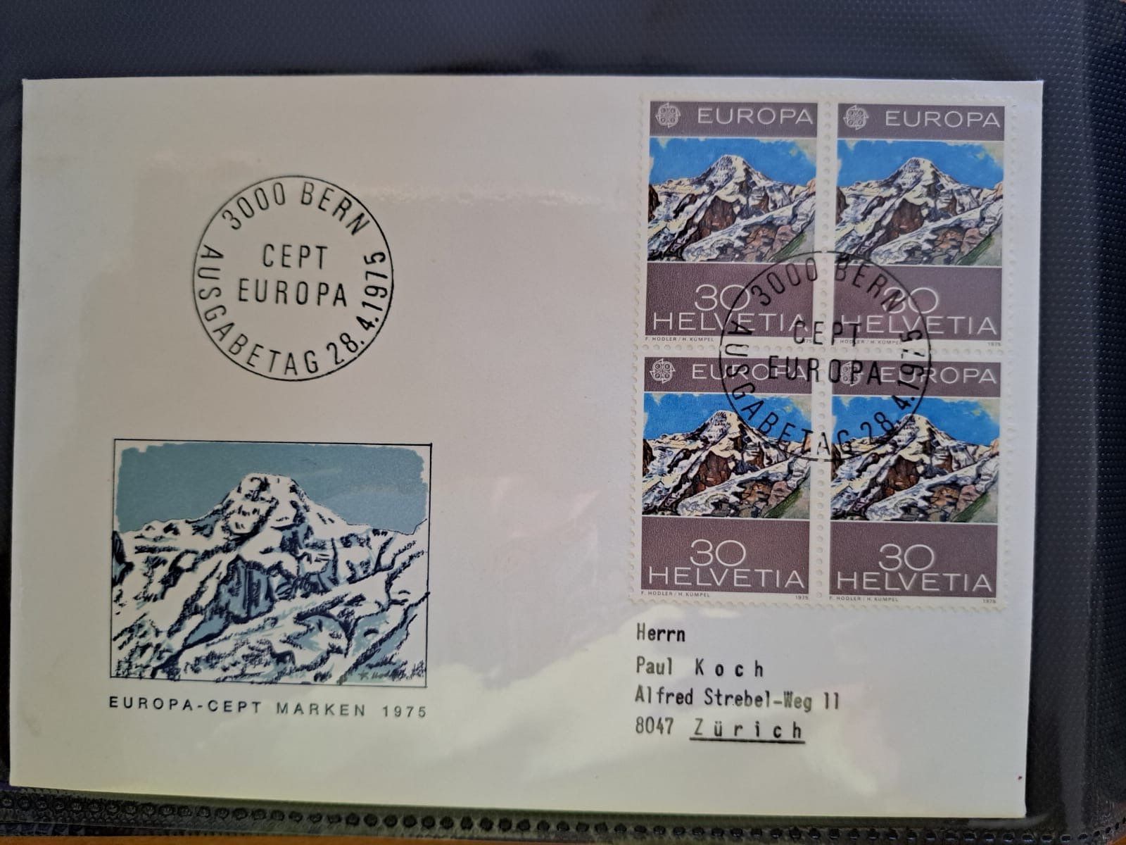 Album: 15 FDC-Album Schweizer Briefe – Usato da Effretikon venduto da Girlen14 9