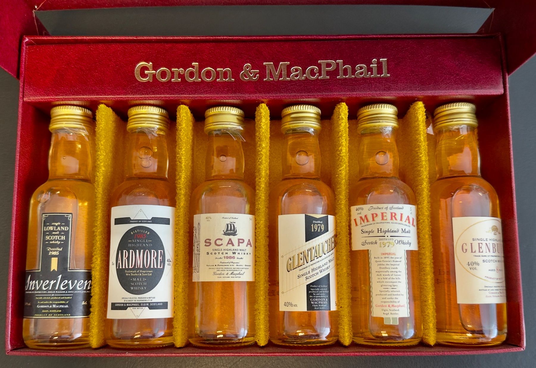 Spirituosen: Rarität: Degustationsset Gordon & MacPhail – Neu und originalverpackt aus Winterthur von Carpediem22