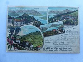 Ansichtskarte Gruss vom Rigi 1905