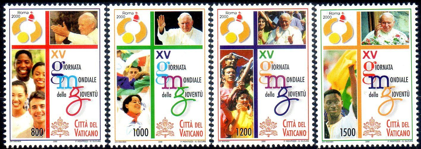 Alle Briefmarken: ** POSTFRISCH ** VATIKAN INTERNATIONALER JUGENDTAG 2000-2A55 – Neu (gemäss Beschreibung) aus Losone von EM2019
