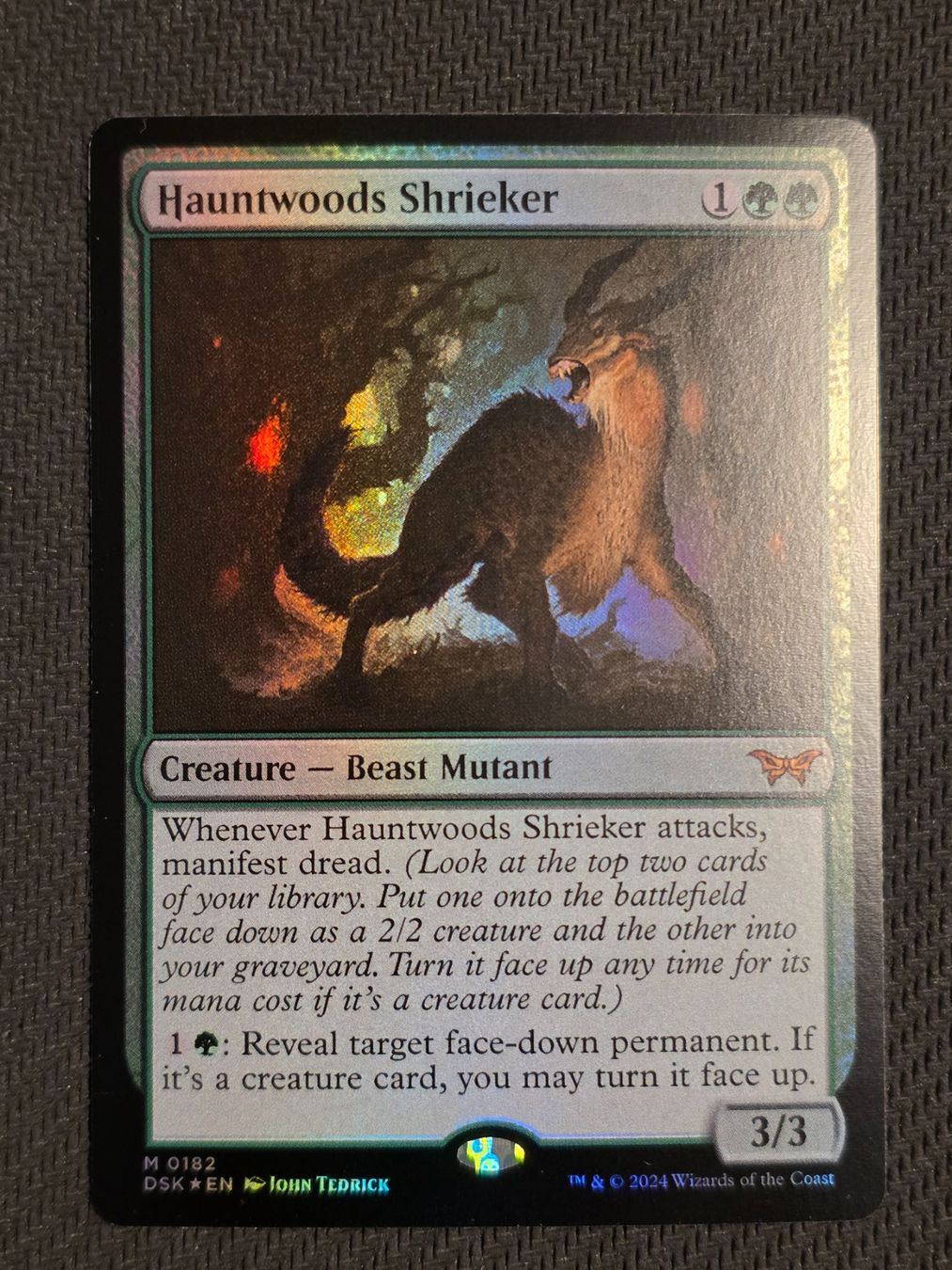 Magic The Gathering Sammelbilder & Trading cards: Hauntwoods Shrieker  - foil  -  MTG – Gebraucht aus Zürich von Semagets