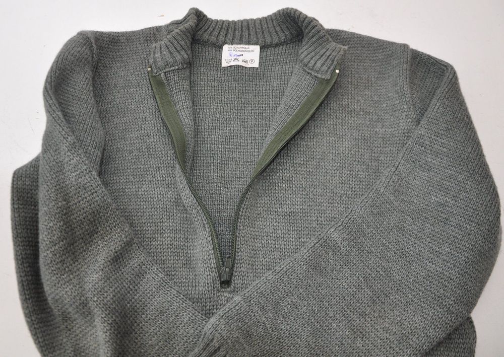 Flanders Fields British Commando Pullover – Herren, Natürliche Wolle, Mit Schulterklappen