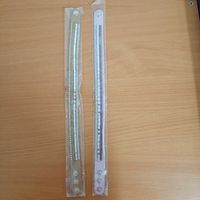 Halsband mit Strasssteinen neuwertiglila oder beige 