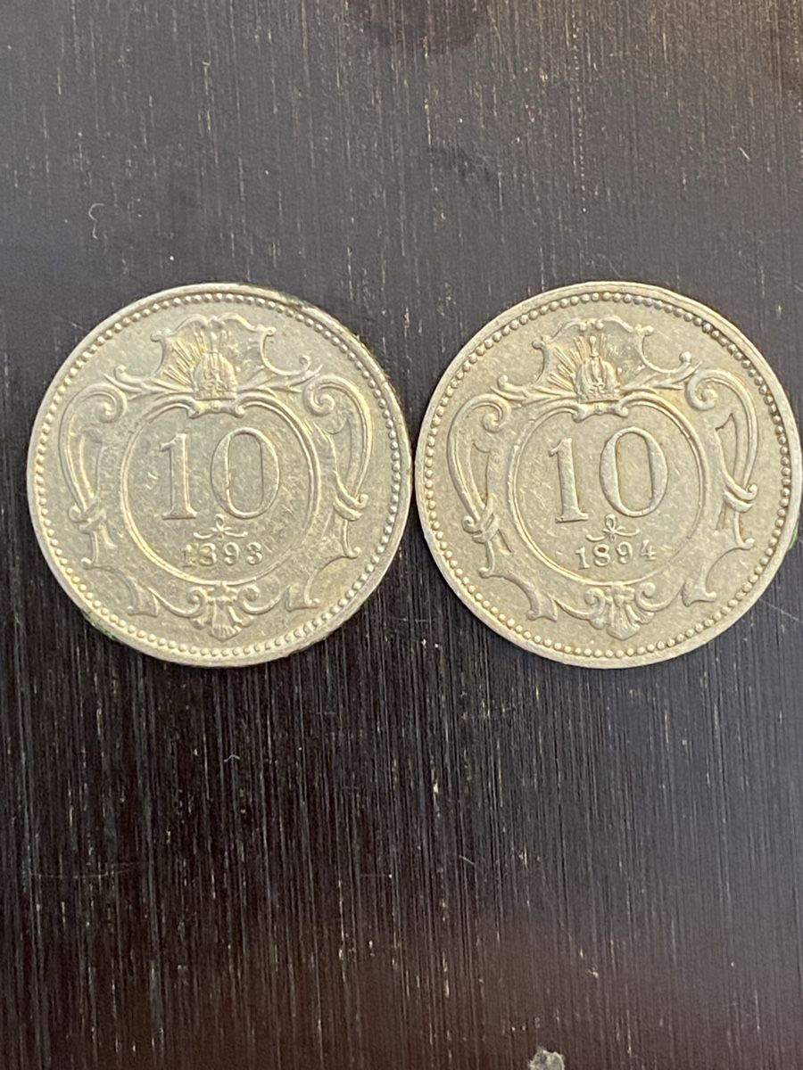 Alle Münzen: Autriche, 10 Heller 1893, 1894 Nickel – Gebraucht aus Corsier-sur-Vevey von Ginoarturo