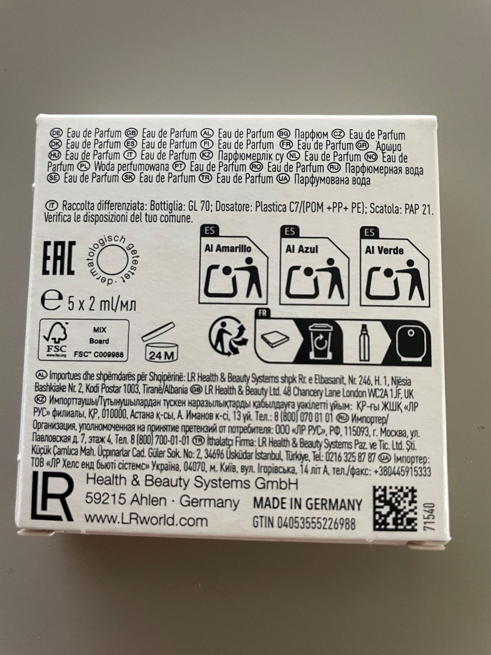 Parfum & Eau de Toilette: LR AMAZE ME Eau de Parfum Mini Vapo 5er Pack – Neu und originalverpackt aus Bronschhofen von Sommernacht03 1