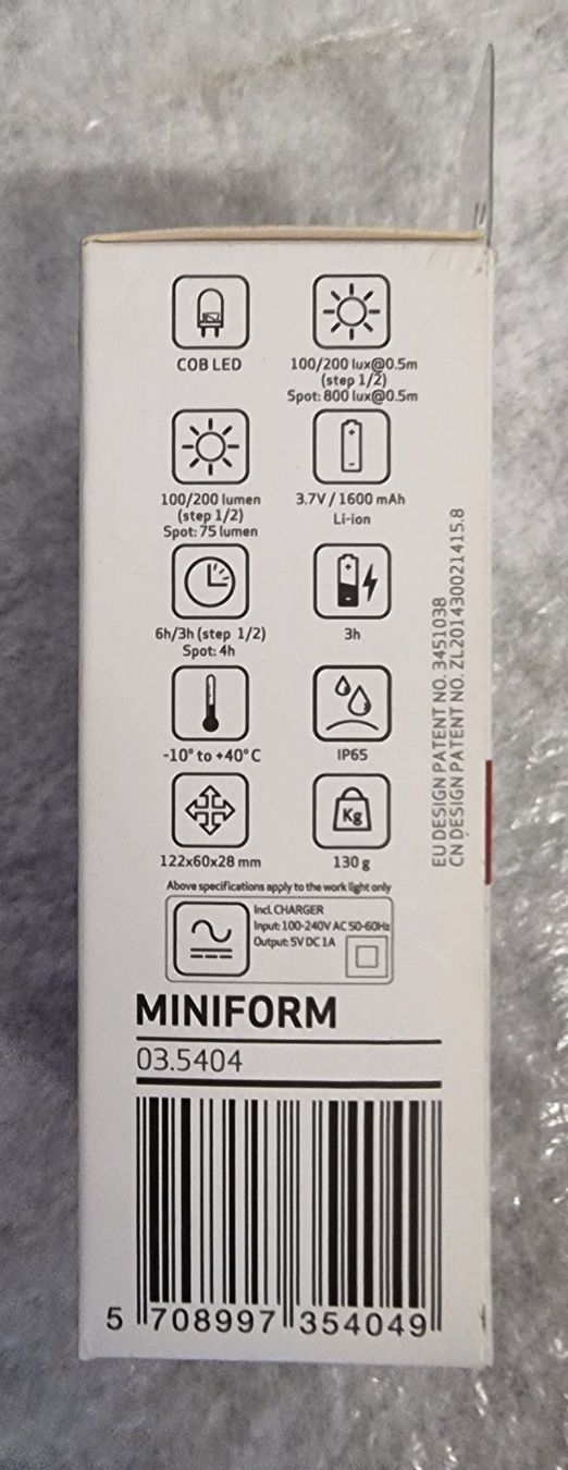 Lampade: Miniform Scancrip Lampe – Nuovo e nell'imballaggio originale da Ermenswil venduto da Walkest 1