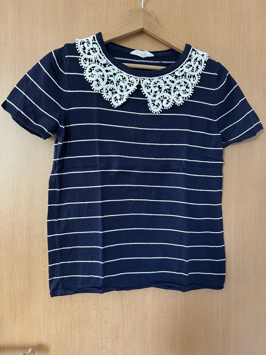Nafnaf T-shirt: Tshirt NafNaf Grösse M / S mit Spitze – Usato da Maur venduto da Cambrino