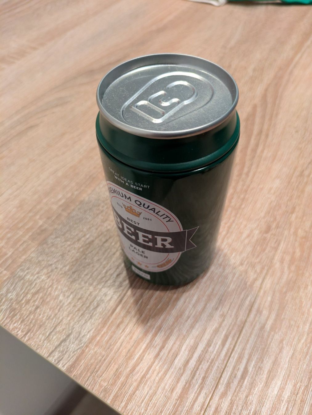 Giocattoli: Beer Aluminium Can - Socks package (empty), pen holder – Usato da Losone venduto da AlpineLayer 1