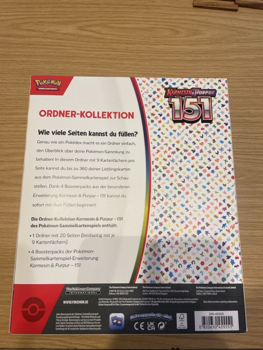 Pokémon Carte collezionabili: Pokemon 151 Ordner Kollektion Deutsch – Nuovo e nell'imballaggio originale da Bazenheid venduto da Toulouse12 1