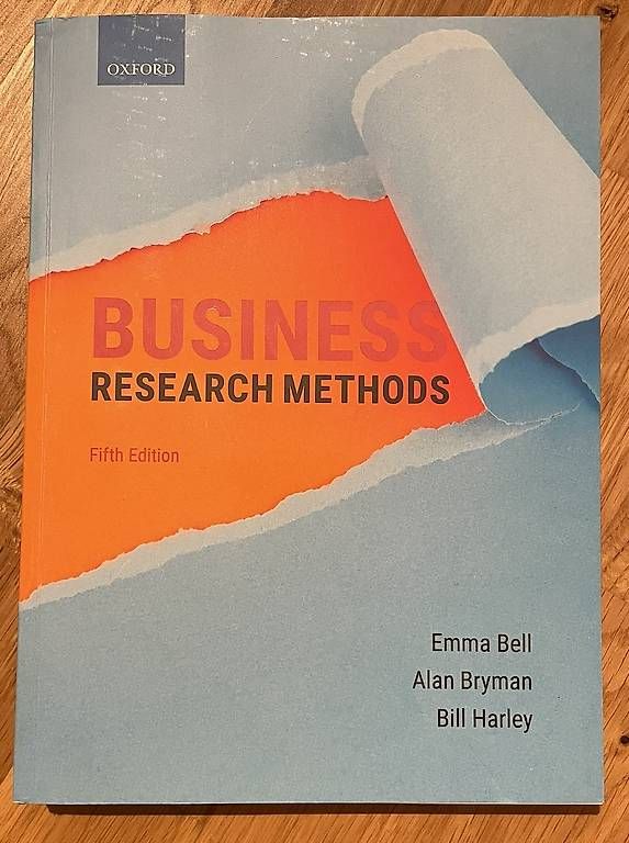 Livres: Business Research Methods - 5. Ausgabe – D'occasion à Wila par pat_24 1