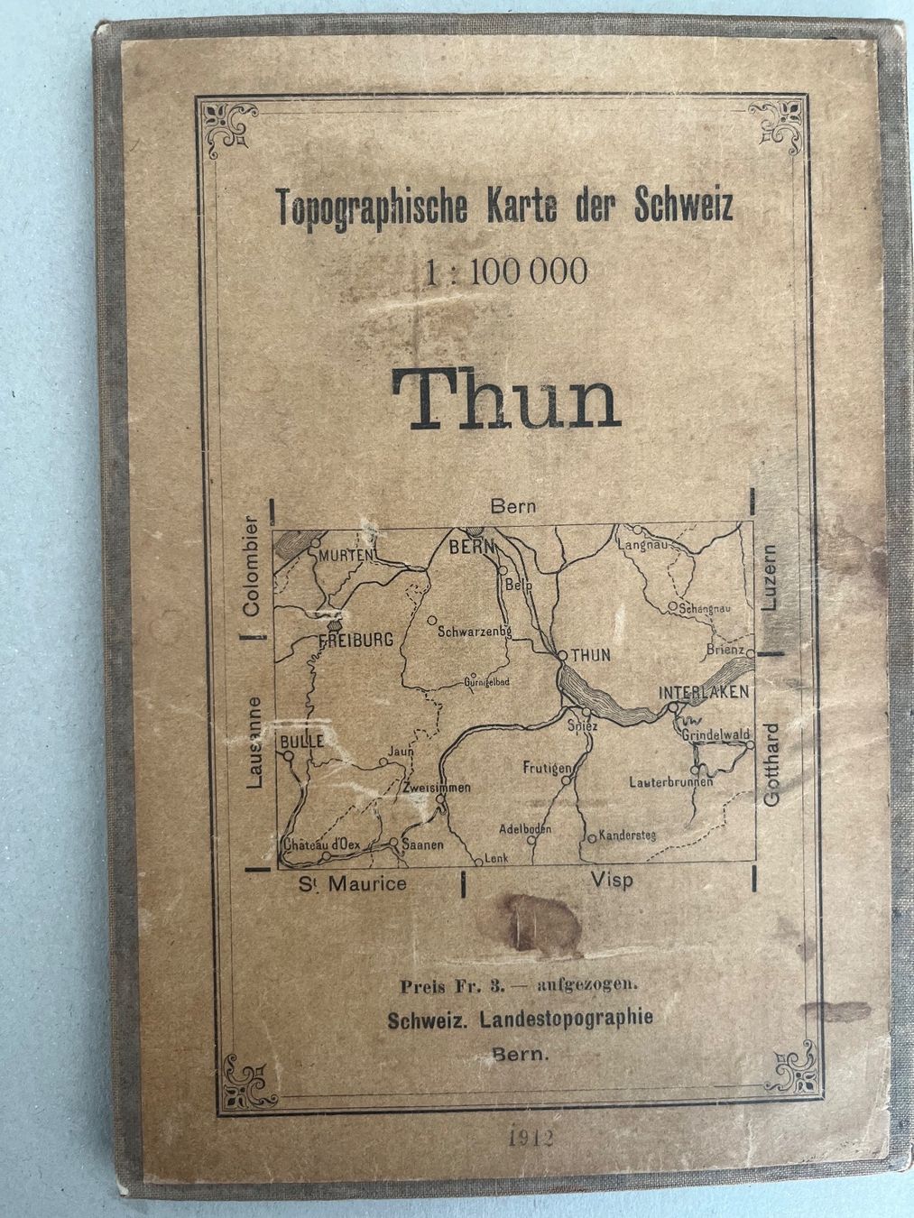 Cartine & Atlanti: Topografische Karte Thun – Usato da Rudolfstetten venduto da Rrst1968
