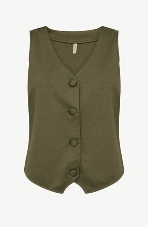 Strickweste Khaki olivgrün, Gr. S,  Soyaconcept