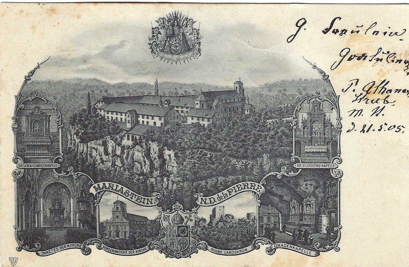 Cartoline postali: Mariastein, sehr alte AK – Usato da Buchs AG venduto da Baerfisch