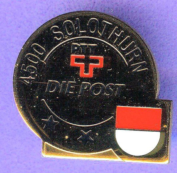 Placchette & Badge: PTT   Post  4500 SOLOTHURN – Usato da Winterthur venduto da Sammleroase