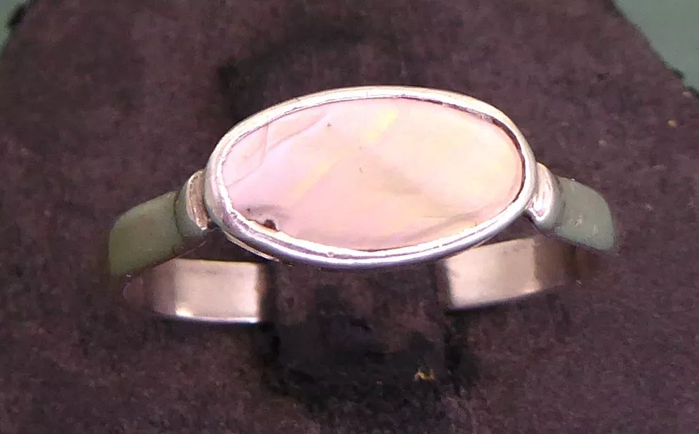 Anelli: Ring 925 Silber mit Perlmutter – Usato da Muri AG venduto da silvermouse007 1