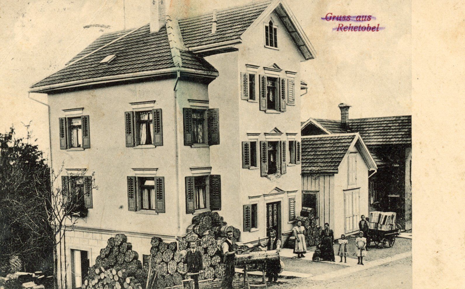 Cartoline postali: Rehetobel 1921 – Usato da Ruggell venduto da spalkur42