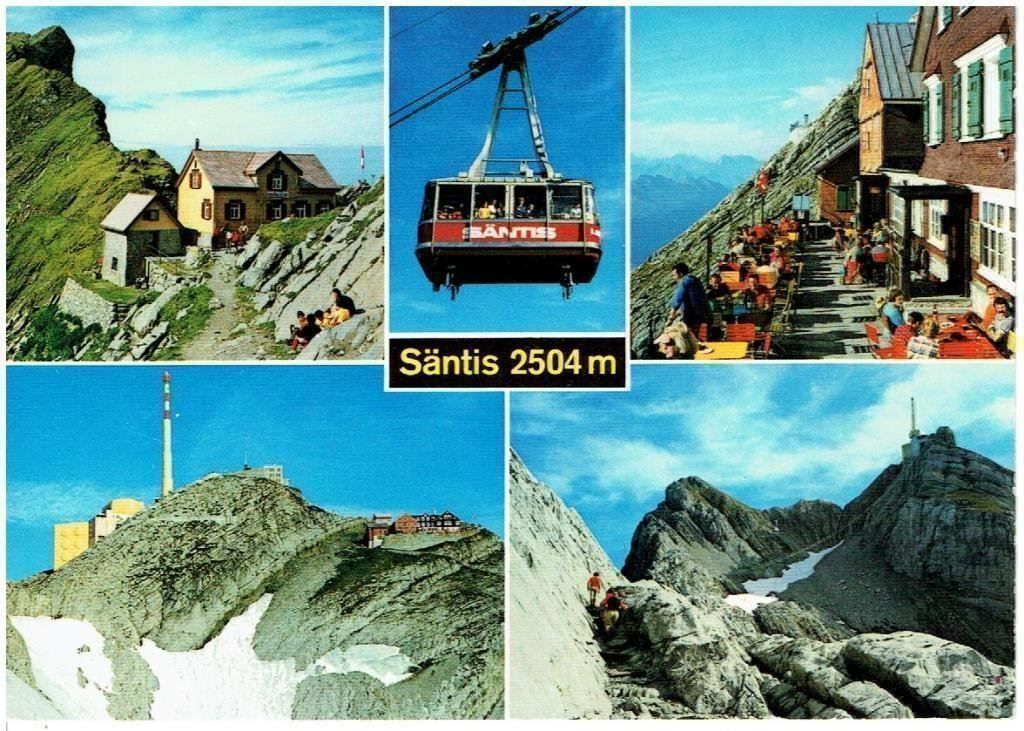 Ansichtskarten: Säntis 2504 m – Gebraucht aus Flims - Dorf von Stagediver