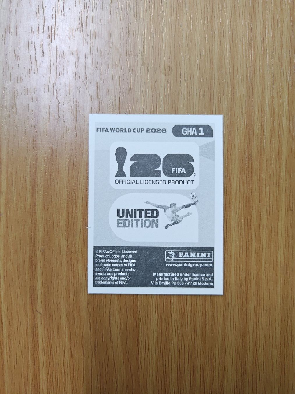 Panini WM 2026 Sticker - GHA 1 (Gebraucht) in Hochdorf für CHF 1 – mit ...