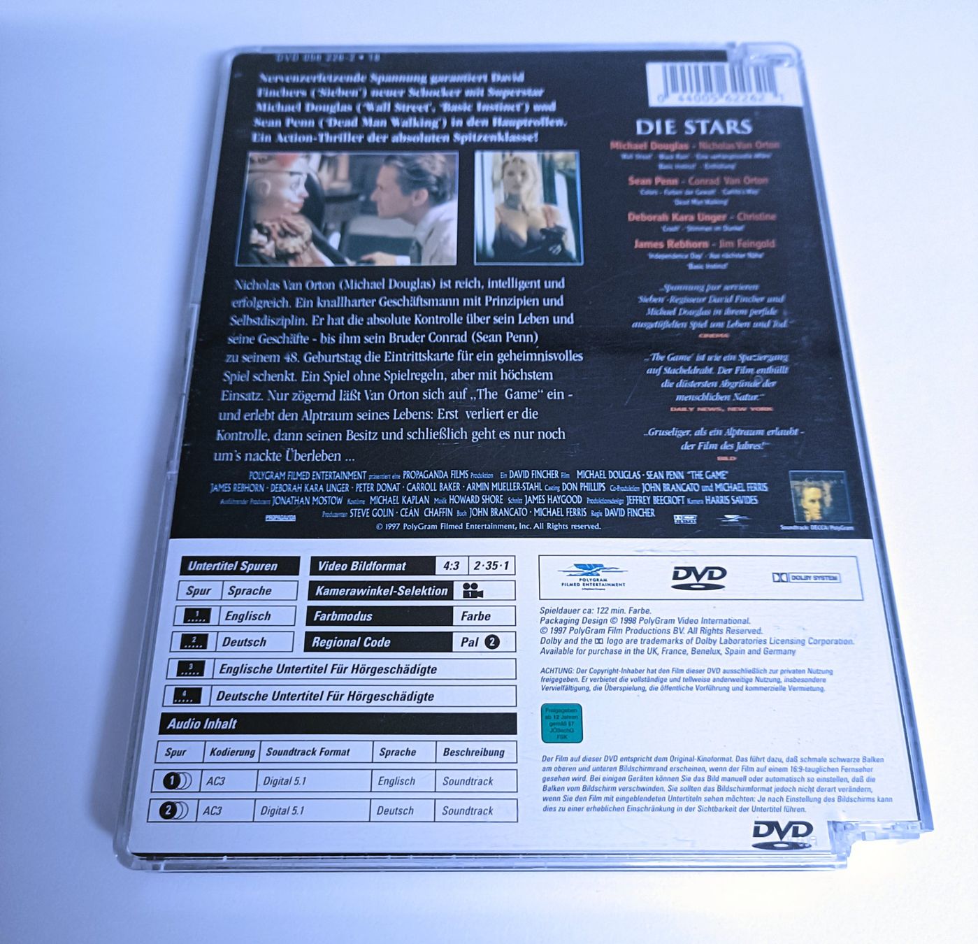 Tutti i DVDs: The Game [DVD] – Usato da Köniz venduto da Movieportal007 2