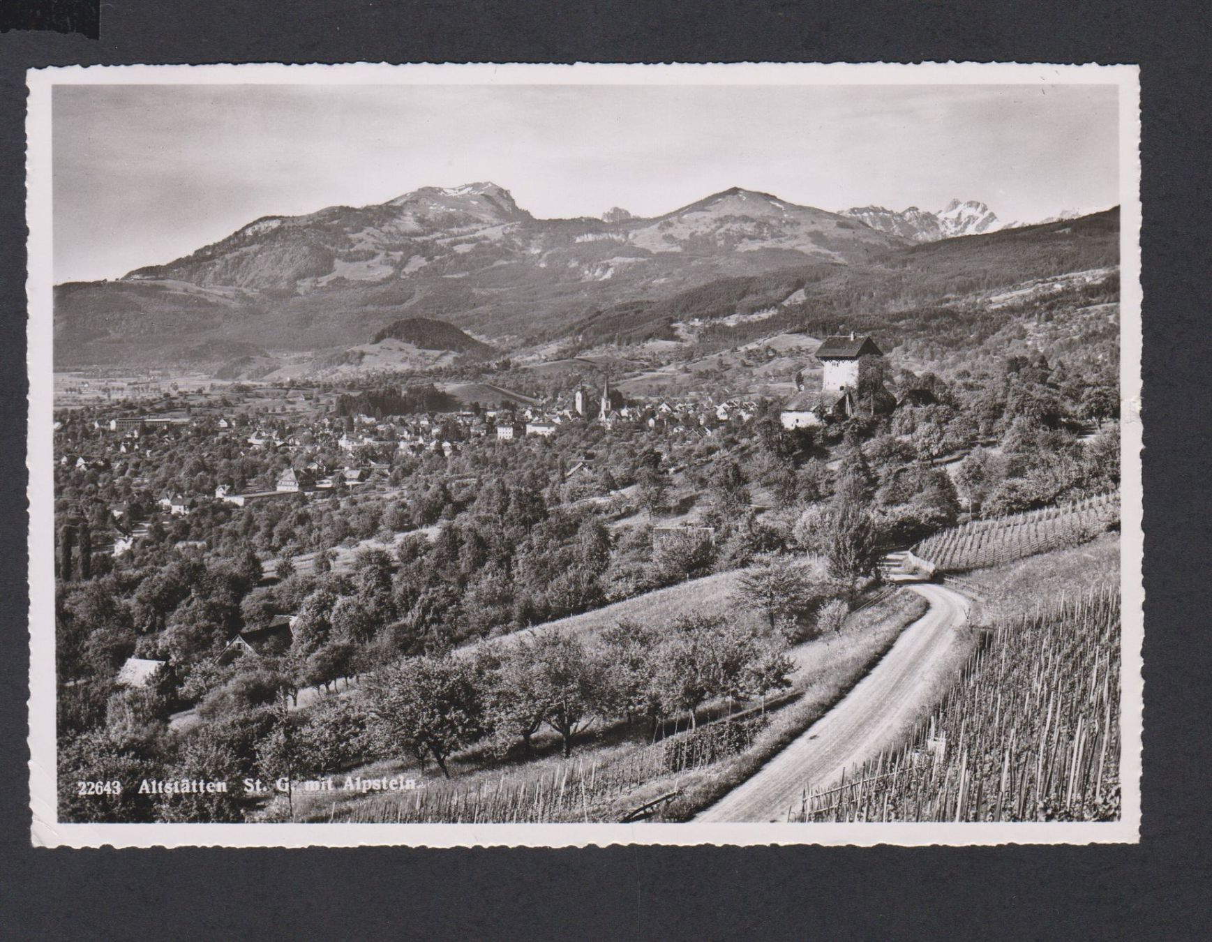 Cartes postales: Altstätten  SG   :   alte Ansichtskarte gest. 1955 – D'occasion à Vitznau par Ropaku