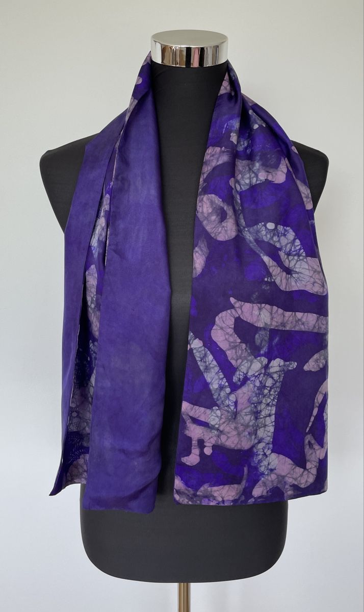 Foulard & Sciarpe: Seidenschal Blau-/Violettöne - edel – Usato da Grenchen venduto da M_ina 2