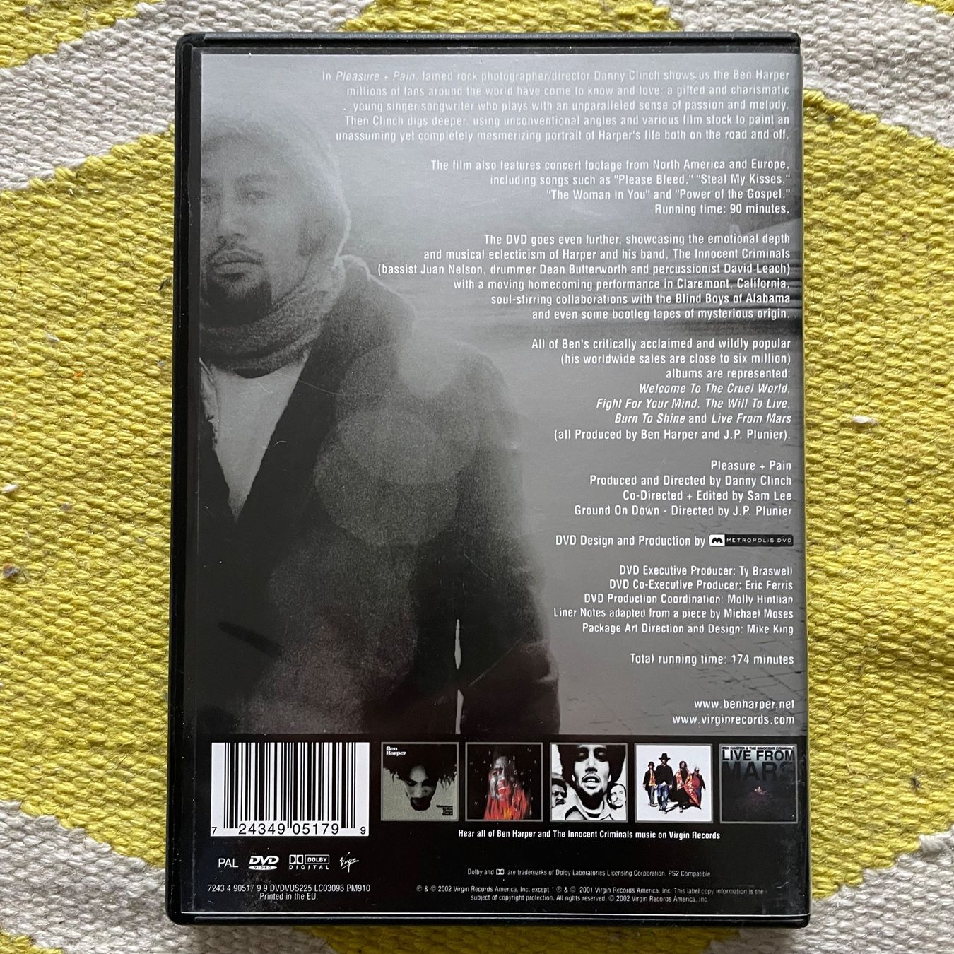 Tutti i DVDs: BEN HARPER-PLEASURE+PAIN – Usato da Rorschacherberg venduto da CD-Roli 1
