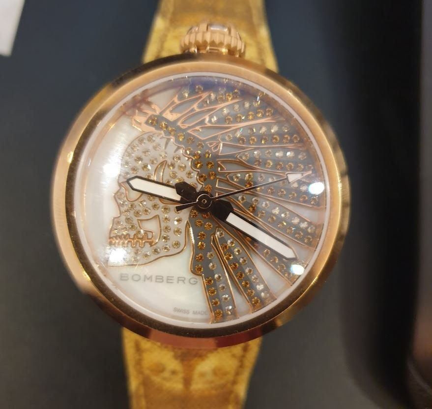 Bomberg Orologi: Bomberg 1968 Indian Skull Brown Lady – Nuovo (secondo la descrizione) da Chabrey venduto da Horology 2
